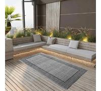 vidaXL Tapis d'extérieur - 120x180 cm - Gris