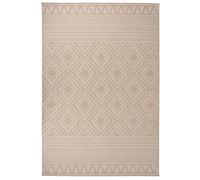 vidaXL Tapis d'extérieur Tissage plat 160 x 230 cm Rayures brunes