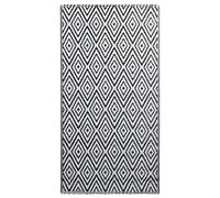 vidaXL Tapis d'extérieur ARAKIL Blanc et Noir 160x230 cm PP