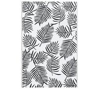 vidaXL Tapis d'extérieur décoratif Blanc/Noir 190x290 cm PP