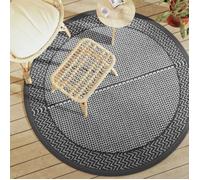 vidaXL Tapis d'extérieur ARAKIL gris Ø160 cm PP 368459