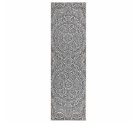 vidaXL - Tapis d'extérieur motif bleu à tissage plat 80x250 cm