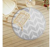 Vidaxl Tapis D'extérieur Gris Ø120 Cm Pp