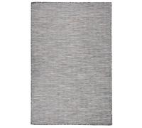 vidaXL Tapis d'extérieur - Marron et bleu