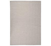 vidaXL Tapis à Tissage Plat d'Extérieur Tapis de Protection Tapis de Couloir Terrasse Balcon Jardin Résistance aux UV 340783 Gris G