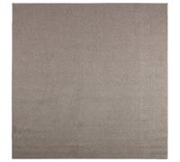 vidaXL Tapis de Surface Carré LUGO Taupe 240 x 240 cm Polyester, Tapis Grand Format, Design Moderne antidérapant, Moquette Douce pour Salon, revêtement de Sol intérieur Pratique
