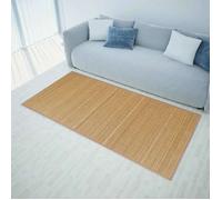 vidaXL Tapis en bambou 100 x 160 cm Marron