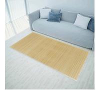 vidaXL Tapis en bambou 100 x 160 cm – Carpette décor de salon – Naturel