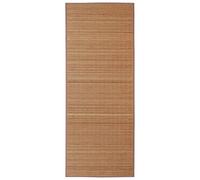 vidaXL Tapis en Bambou Brun à Latte Rectangulaire 150 x 200 cm