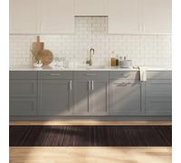 VIDAXL Tapis en bambou - Marron foncé 80x300 cm