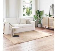 Vidaxl Tapis En Fausse Tafalla Beige 160 X 230 Cm Polyester