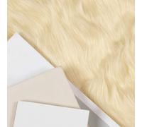 vidaXL Tapis TAFALLA en fausse laine Polyester, super doux, design moderne – Crème 100 x 200 cm