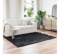 Vidaxl Tapis En Fausse Tafalla Noir 160 X 230 Cm Polyester