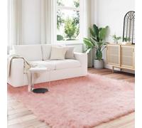Vidaxl Tapis En Fausse Tafalla Rose 200 X 200 Cm Polyester