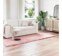 Vidaxl Tapis En Fausse Tafalla Rose 80 X 250 Cm Polyester