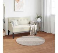 Vidaxl Tapis En Fourrure Synthétique De Lapin Olite Beige Ø 80 Cm