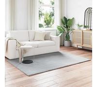 Vidaxl Tapis En Fourrure Synthétique De Lapin Olite Gris 120 X 170 Cm