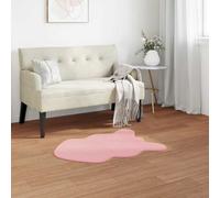 Vidaxl Tapis En Fourrure Synthétique De Lapin Olite Rose 60 X 90 Cm