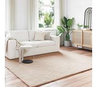 Vidaxl Tapis En Fourrure Synthétique De Lapin Olite Taupe 200 X 200 Cm