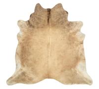 vidaXL – Tapis en peau de vache véritable beige 180x220 cm