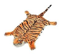 vidaXL Tapis en Peluche en Forme de Tigre Couverture Salon Chambre à Coucher Marron