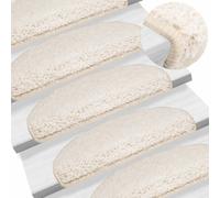 VIDAXL - Tapis Escalier Blanc