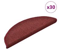 Vidaxl Tapis Escalier Rouge 56x17 cm