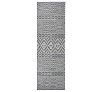 VidaXL Tapis extérieur rayures bleues