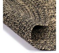 Vidaxl Tapis Fait À La Main Jute Noir Et Marron 180 Cm