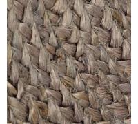 Vidaxl Tapis Fait À La Main Jute Rond 180 Cm Gris