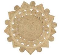 VidaXL Jute Tapis fait à la main - 120 cm