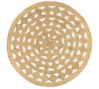 vidaXL Vloerkleed handgemaakt 180 cm gevlochten jute343614 Brun G