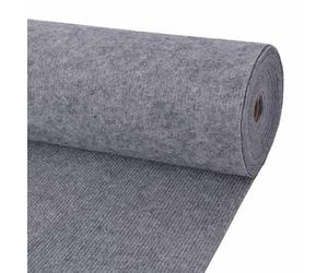 vidaXL Tapis Gris 1 2 x 15 m Polyester 331338