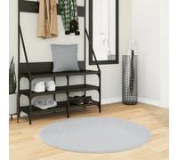 vidaXL Tapis Huarte - Ã˜ 100 cm - Gris