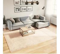vidaXL Tapis Huarte – à poils courts, doux et lavable – Beige 240x340 cm