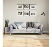 vidaXL Tapis HUARTE à poils courts doux et lavable Crème 100x200 cm
