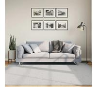 vidaXL Tapis HUARTE - à poils courts, doux et lavable - Gris 200x200 cm