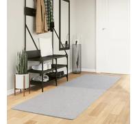 vidaXL Tapis HUARTE - à poils courts, doux et lavable - Gris 80x250 cm