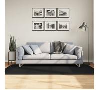vidaXL Tapis HUARTE à poils courts doux et lavable Moderne Noir 100x200 cm