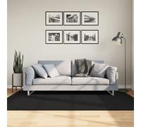 vidaXL Tapis HUARTE Noir 140x200 cm