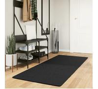 vidaXL Tapis Huarte – à poils courts, doux et lavable – Noir 80x200 cm