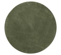 vidaXL – Tapis Huarte – À poils courts doux, lavable – Vert forêt Ø 100 cm