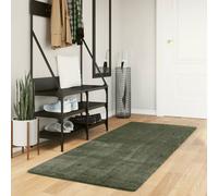 VidaXL Huarte Tapis poils courts 80x200 - Vert forêt