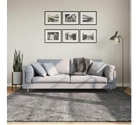 vidaXL Tapis HUARTE à poils courts doux et lavable Anthracite 200x200 cm
