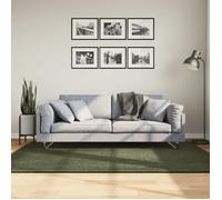 vidaXL Tapis Huarte – à poils courts, doux et lavable – Vert Forêt 140x200 cm