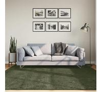 Vidaxl Tapis Huarte À Poils Courts Doux Lavable Vert Forêt 200x200 Cm