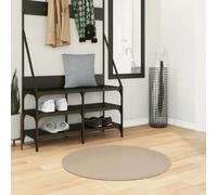 Vidaxl Tapis Huarte À Poils Courts Doux Et Lavable Sable Ø 80 Cm