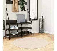 Vidaxl Tapis Huarte À Poils Courts Doux Et Lavable Beige Ø 100 Cm