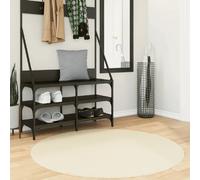 vidaXL Tapis HUARTE Crème Ø 120 cm
