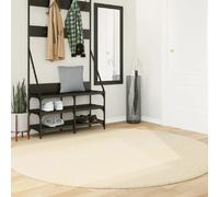 vidaXL Tapis HUARTE - Crème Ø 200 cm